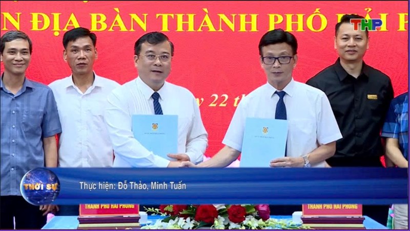 Lễ ký kết quy chế phối hợp tổ chức Lễ ký kết Quy chế phối hợp công tác quản lý công chứng và hoạt động hành nghề công chứng trên địa bàn thành phố giữa Sở Tư pháp và Hội Công chứng  Hải Phòng